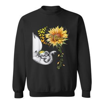 Blessed To Be Called Nana Sunflower Elephant Mothers Day Sweatshirt - Thegiftio UK