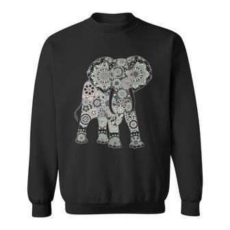 Boho Patterned Elephant Sweatshirt - Thegiftio UK