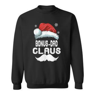 Bonus-Dad Claus Matching Family Christmas Pajamas Xmas Santa Sweatshirt | Mazezy