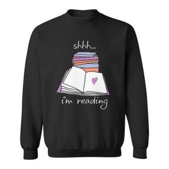 Book Reading Library Shh Im Reading Sweatshirt - Thegiftio UK