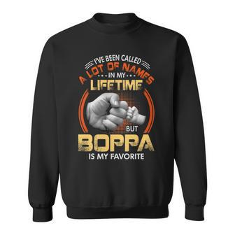 Boppa Grandpa Gift A Lot Of Name But Boppa Is My Favorite Sweatshirt - Seseable