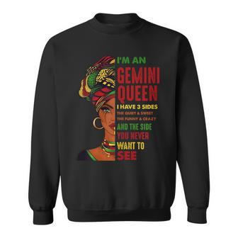 Born In May 21 June 20 Birthday Gemini African Girl Sweatshirt - Seseable