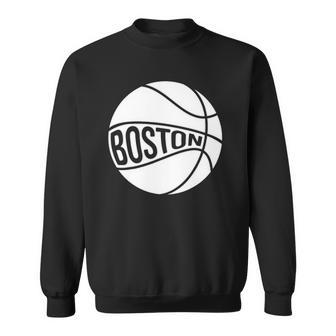 Boston Retro City Massachusetts State Basketball Sweatshirt | Mazezy