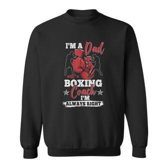 Boxing Club Vintage Boxer Dad Fathers Day Sweatshirt | Mazezy