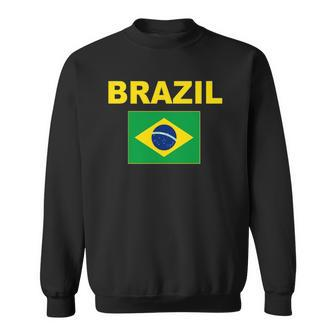 Brazil Brasil Flag Brazilian Flags Jacket Sweatshirt | Mazezy