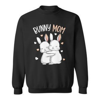 Bunny Mom Rabbit Love Girls Womens Sweatshirt | Mazezy