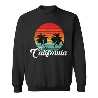 California Summer Beach Palm Trees Sweatshirt - Thegiftio UK