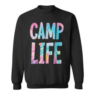 Camp Life Tie-Die Summer Top For Girls Summer Camp Sweatshirt - Thegiftio UK
