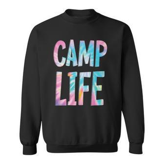 Camp Life Tie-Die Summer Top For Girls Summer Camp Tee Sweatshirt | Mazezy