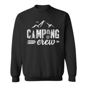 Camping Crew Funny Camping Lover Outdoor Camper Sweatshirt - Thegiftio
