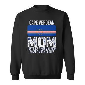 Cape Verdean Mom Cape Verde Flag Design For Mothers Day Sweatshirt | Mazezy AU