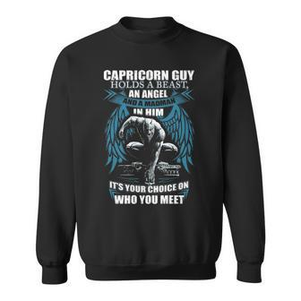 Capricorn Guy Birthday Capricorn Guy Madman Sweatshirt - Seseable