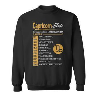 Capricorn Zodiac Capricorn Facts Birthday Sweatshirt - Seseable