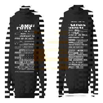 Carmona Name Gift Carmona Born To Rule Sweatshirt - Seseable