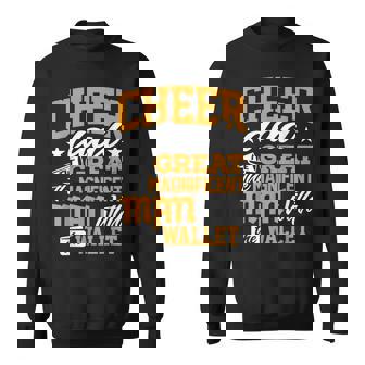 Cheer Dad Magnificent Man With Wallet Cheerleader Dad Sweatshirt - Thegiftio
