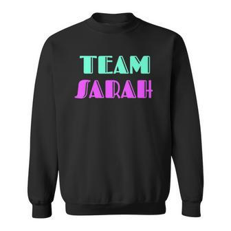Cheer For Sarah Show Support Be On Team Sarah 90S Style Sweatshirt | Mazezy