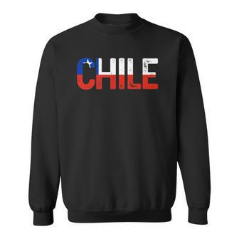 Chile Chilean Flag Vintage Pride Sweatshirt | Mazezy