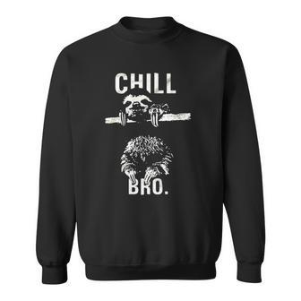 Chill Bro Cool Sloth On Tree Sweatshirt | Mazezy
