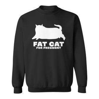 Chonk Fat Cat Lovers Pet Lover Sweatshirt | Mazezy