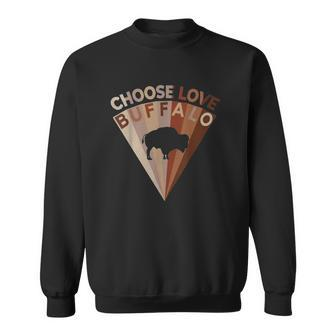 Choose Love Buffalo Pray For Buffalo Strong Sweatshirt | Mazezy
