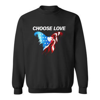 Choose Love Eagle Bills Buffalo Strong Pray For Buffalo Sweatshirt - Thegiftio UK