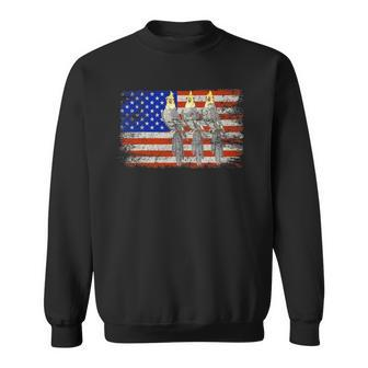 Cockatiel Vintage American Usa Flag Men Women - Cockatiel Sweatshirt | Mazezy