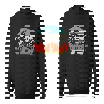 Coconut Tree Tropical Summer Retro Sweatshirt - Thegiftio UK