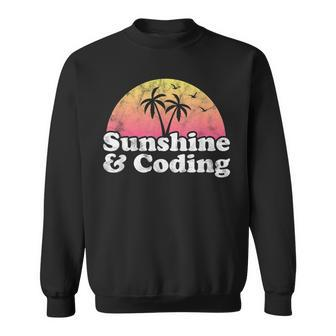 Coding Gift - Sunshine And Coding Sweatshirt - Thegiftio UK