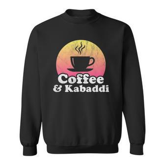 Coffee And Kabaddi Vintage Sunset Sweatshirt | Mazezy