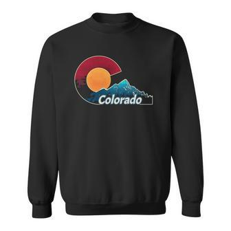 Colorado Flag Inspired Mountain Colorado Sweatshirt - Thegiftio UK