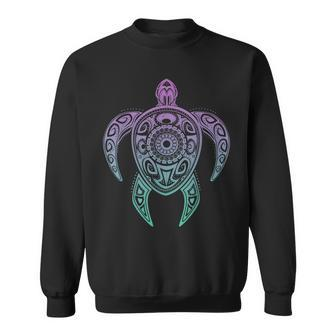 Colorful Turtle Watercolor Maori Ocean Scuba Sweatshirt - Thegiftio UK
