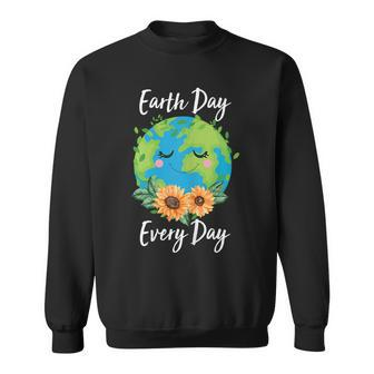 Cool Earth Day Sunflower Quote Earth Day For Kids Sweatshirt - Seseable