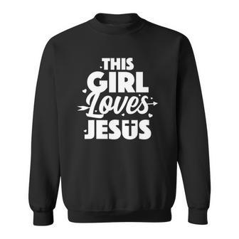 Cool Jesus Art For Girls Women Kids Jesus Christian Lover Sweatshirt | Mazezy