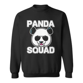 Cool Panda Squad I Panda Bear Gift Sweatshirt | Mazezy