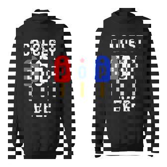 Coolest Pop Ever Popsicle Men Best Dad Ever Cool Fathers Day Sweatshirt | Mazezy