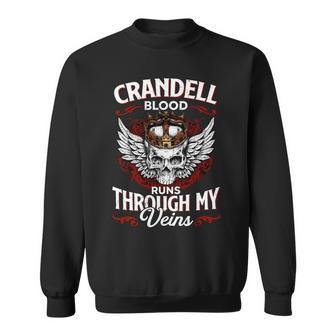 Crandell Blood Runs Through My Veins Name V2 Sweatshirt - Monsterry
