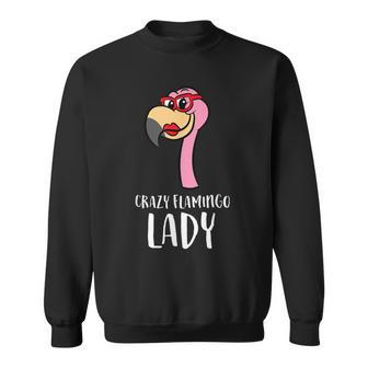 Crazy Flamingo Lady Cute Flamingo Sweatshirt - Thegiftio UK