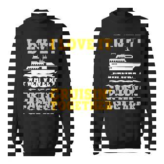 Cruise Art Men Women Couple Cruising Ship Vacation Lovers Sweatshirt - Thegiftio