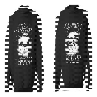 Cute As Panda Twice As Lazy Funny Bear Lovers Activists Sweatshirt | Mazezy