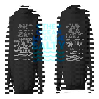 Cute Salt Water Beaches Ocean Make Me Salty Sea Shells Sweatshirt - Thegiftio UK