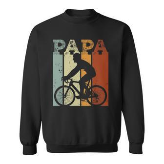 Cycling Biker Vintage Retro Bicycle Cyclist Papa Gift Sweatshirt | Mazezy