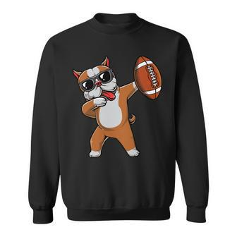 Dabbing Pitbull Dog Cute Pit Bull Dab Boys Football Gift T-Shirt Sweatshirt - Seseable