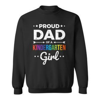 Dad Of A Kindergarten Girl Gift Sweatshirt | Mazezy