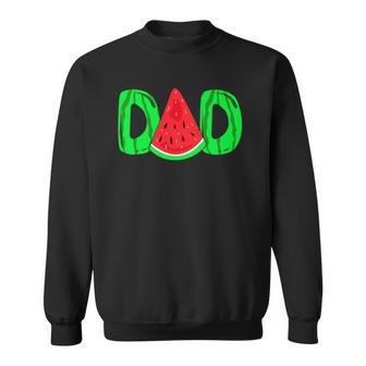 Dad Watermelon Fathers Day Gift Sweatshirt | Mazezy
