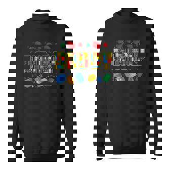 Daddy Brick Builder Funny Blocks Master Builder Dad Sweatshirt | Mazezy