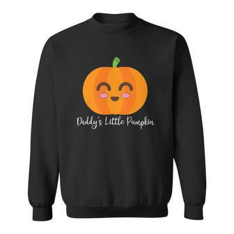 Daddys Little Pumpkin Cute Halloween Autumn Seasonal Sweatshirt
