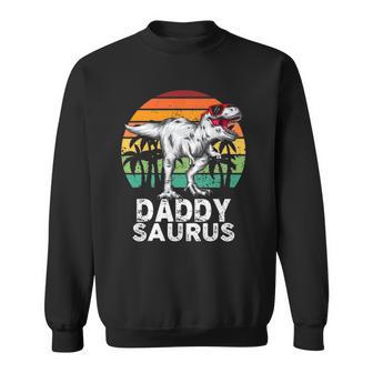 Daddysaurus Funnyrex Dinosaur Dad Saurus Family Matching Sweatshirt | Mazezy