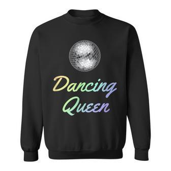 Dancing Queen | Retro Seventies Funny Disco Ball T Sweatshirt - Thegiftio UK