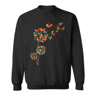Dandelion Chicken - Floral Chiken - Chicken Lover - Flower Sweatshirt - Thegiftio UK