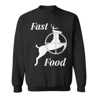 Deer Hunting Fast Food Funny Gift For Hunters V2 Sweatshirt - Thegiftio UK